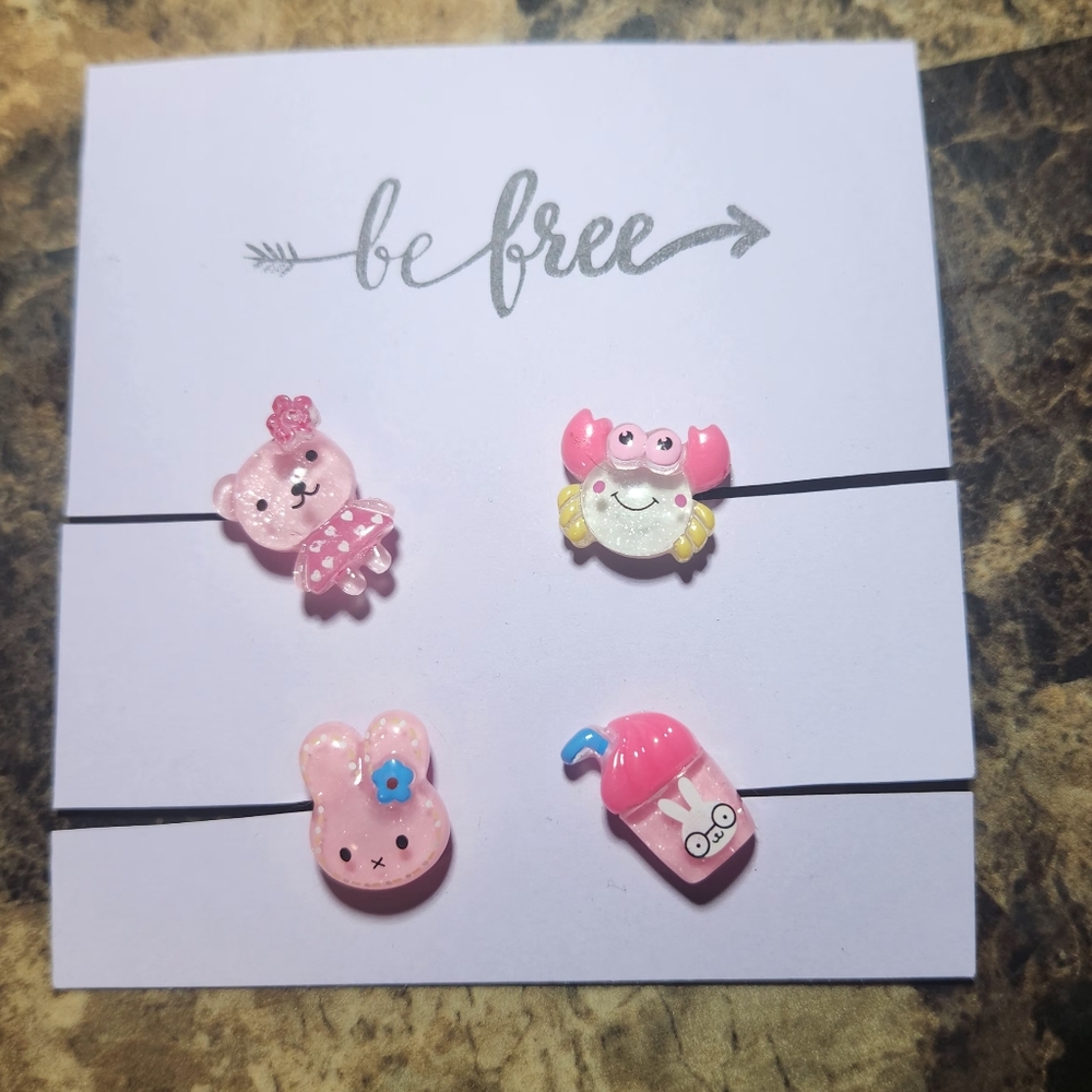 Handmade croc charm set